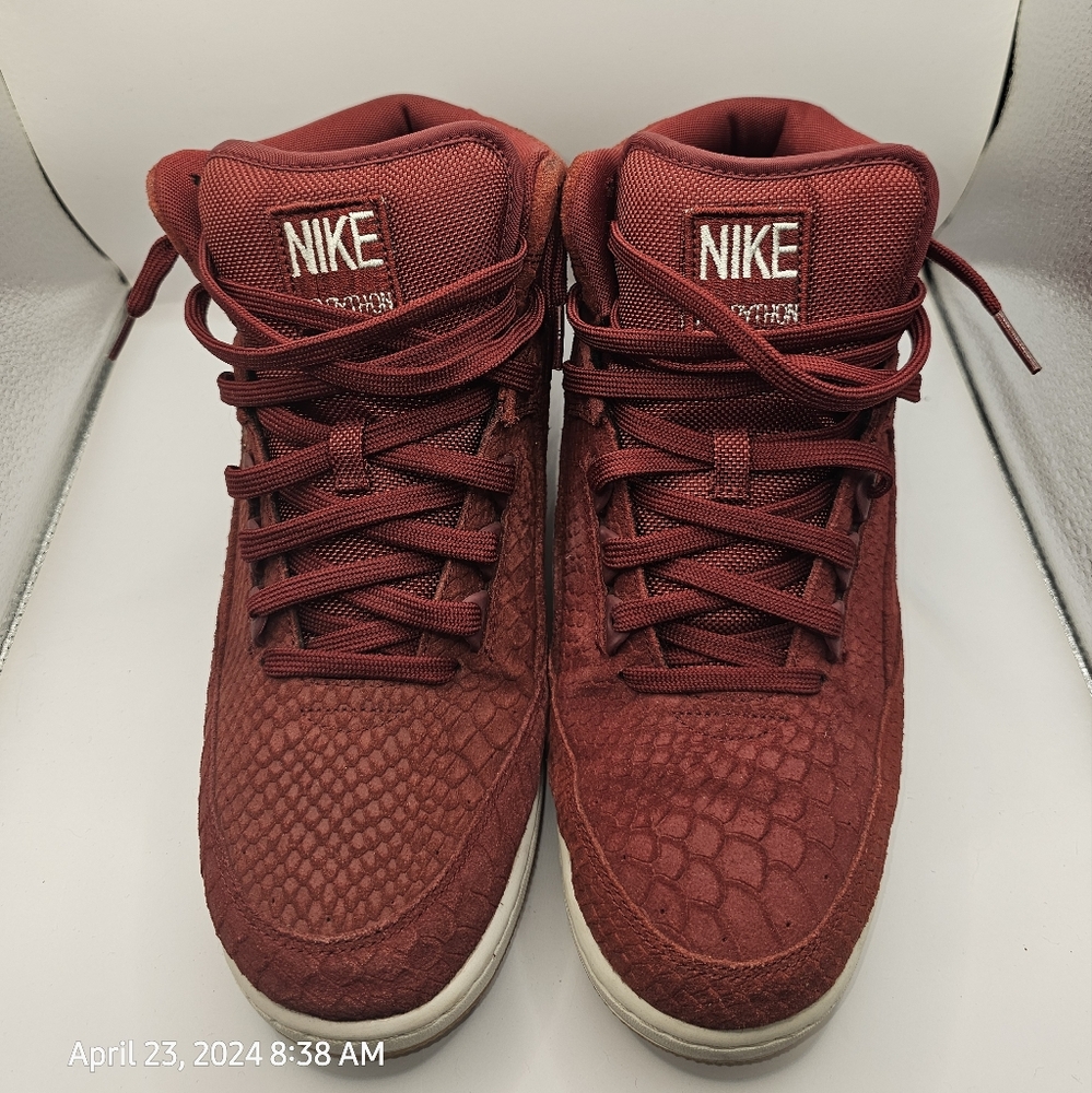Nike Air Python Red Snakeskin Suede